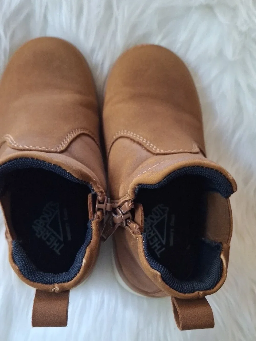 Kids Brown Zip-Up Chelsea Boot Sneakers - Unbranded